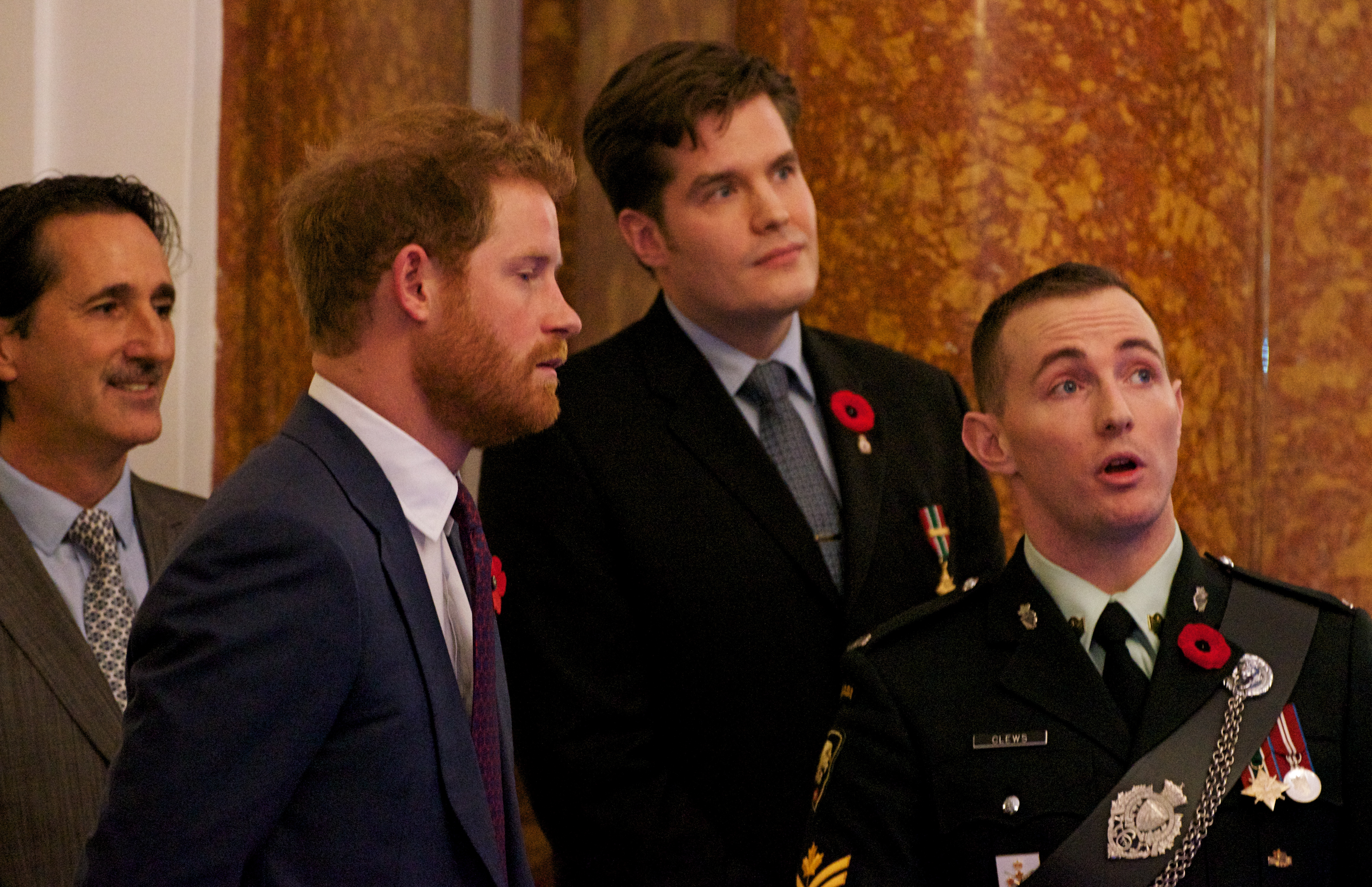 Discussion with Prince Harry regarding lestweforgetCANADA mural